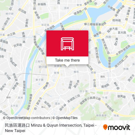 民族區運路口 Minzu & Quyun  Intersection map