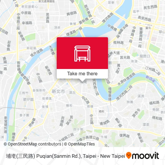 埔墘(三民路) Puqian(Sanmin Rd.) map
