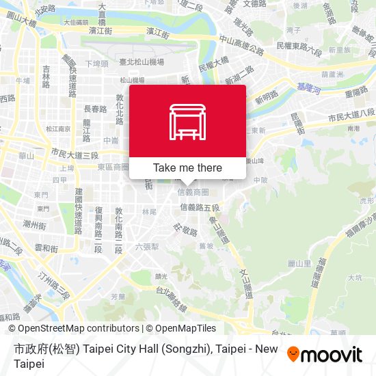 市政府(松智) Taipei City Hall (Songzhi) map