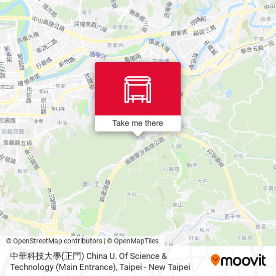 中華科技大學(正門) China U. Of Science & Technology (Main Entrance)地圖