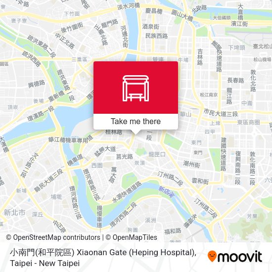 小南門(和平院區) Xiaonan Gate (Heping Hospital) map