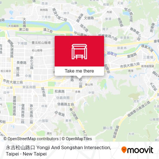永吉松山路口 Yongji And Songshan Intersection map