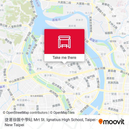 捷運徐匯中學站 Mrt St. Ignatius High School地圖