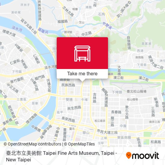 臺北市立美術館 Taipei Fine Arts Museum地圖