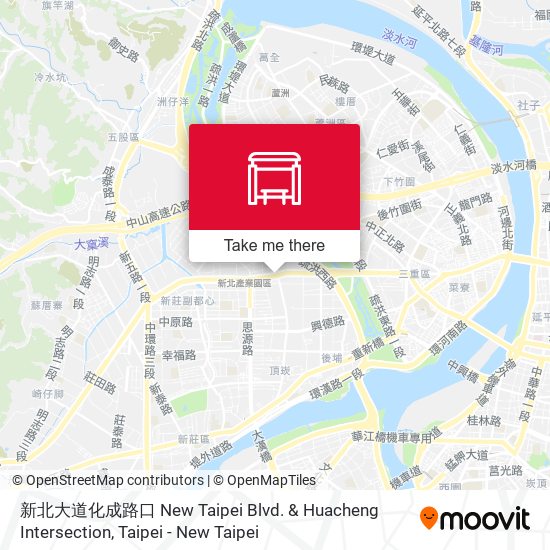 新北大道化成路口 New Taipei Blvd. & Huacheng Intersection地圖