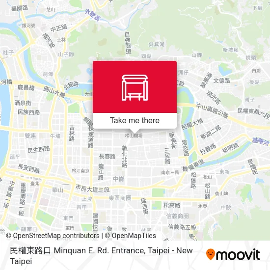 民權東路口 Minquan E. Rd. Entrance map
