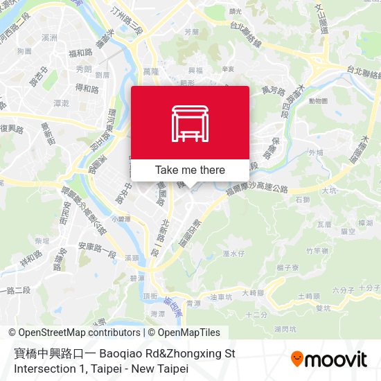 寶橋中興路口一 Baoqiao Rd&Zhongxing St Intersection 1地圖