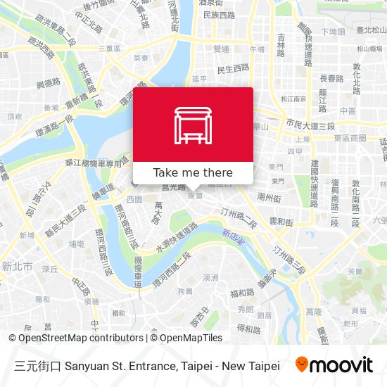 三元街口 Sanyuan St. Entrance map