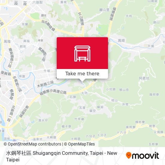 水鋼琴社區 Shuigangqin Community map