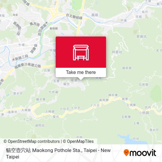 貓空壺穴站 Maokong Pothole Sta. map
