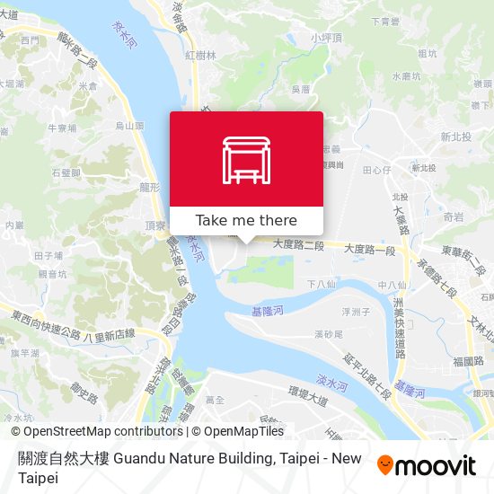 關渡自然大樓 Guandu Nature Building map