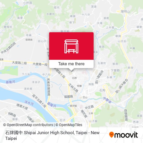 石牌國中 Shipai Junior High School map