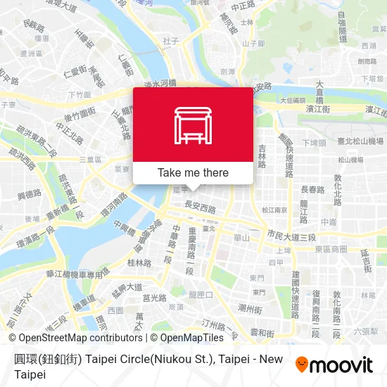 圓環(鈕釦街) Taipei Circle(Niukou St.) map
