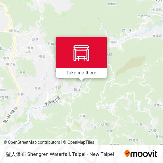 聖人瀑布 Shengren Waterfall map