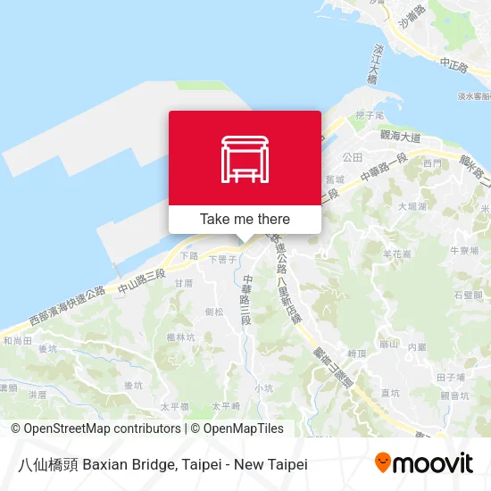 八仙橋頭 Baxian Bridge map