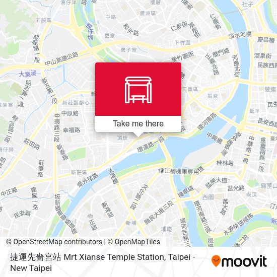 捷運先嗇宮站 Mrt Xianse Temple Station地圖