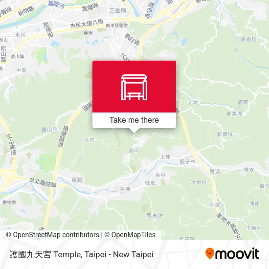 護國九天宮 Temple map