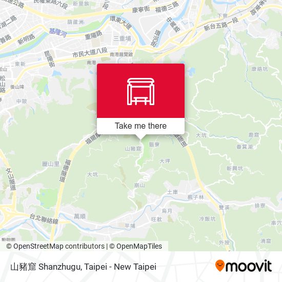 山豬窟 Shanzhugu map
