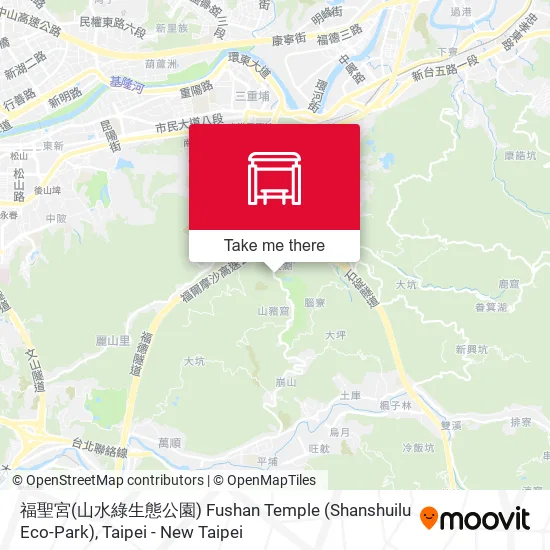 福聖宮(山水綠生態公園) Fushan Temple (Shanshuilu Eco-Park) map