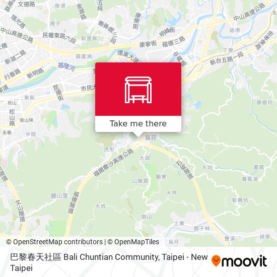 巴黎春天社區 Bali Chuntian Community map