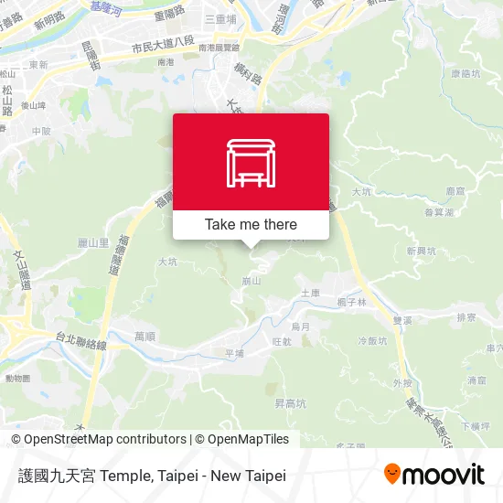 護國九天宮 Temple map