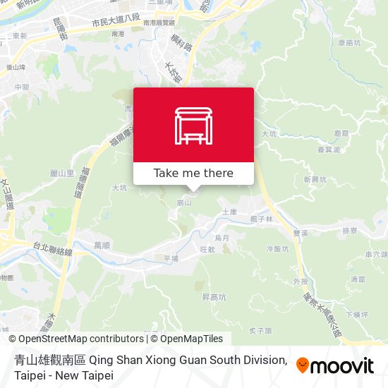 青山雄觀南區 Qing Shan Xiong Guan South Division map