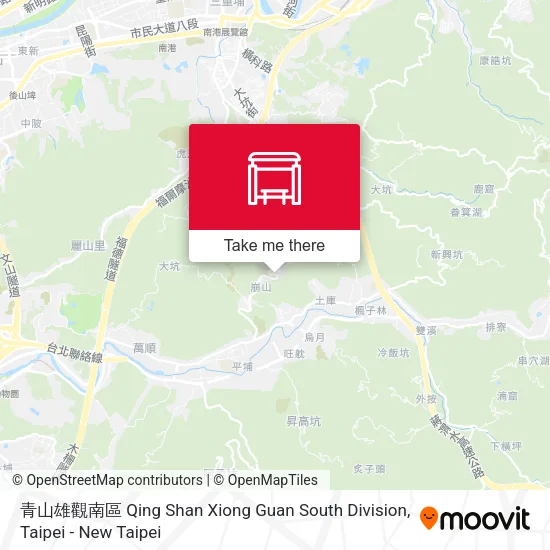 青山雄觀南區 Qing Shan Xiong Guan South Division map