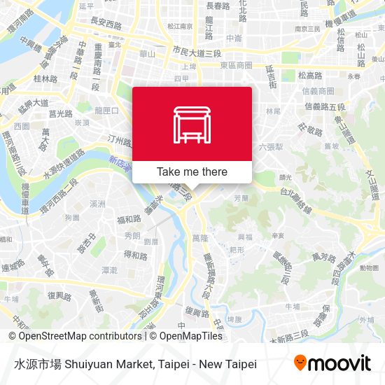 水源市場 Shuiyuan Market map