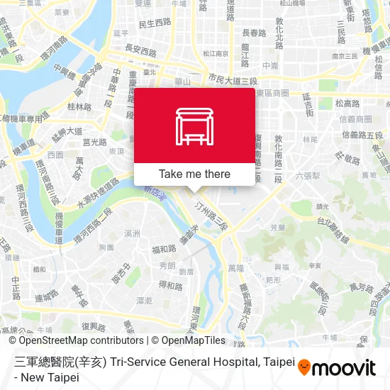 三軍總醫院(辛亥) Tri-Service General Hospital map