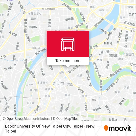 勞工大學 Labor University Of New Taipei City地圖