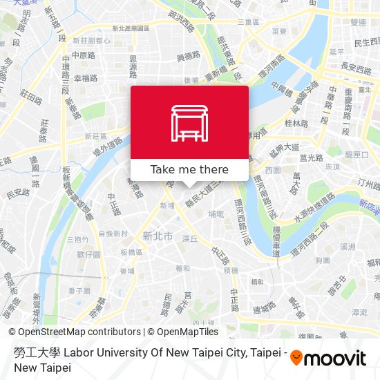 勞工大學 Labor University Of New Taipei City map
