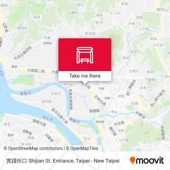 實踐街口 Shijian St. Entrance map