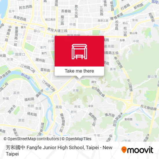 芳和國中 Fangfe Junior High School map