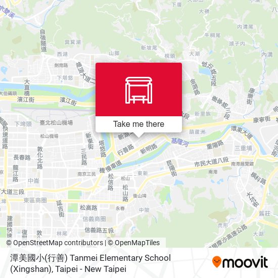 潭美國小(行善) Tanmei Elementary School (Xingshan)地圖