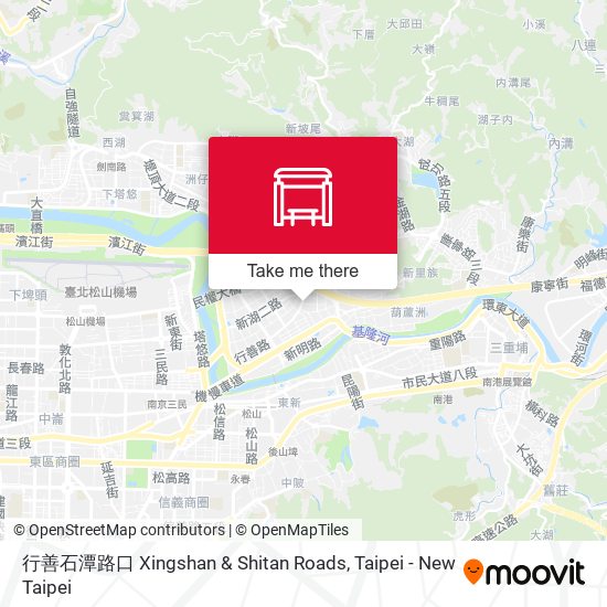 行善石潭路口 Xingshan & Shitan Roads map