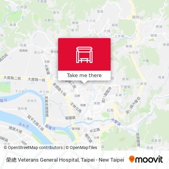 榮總 Veterans General Hospital map