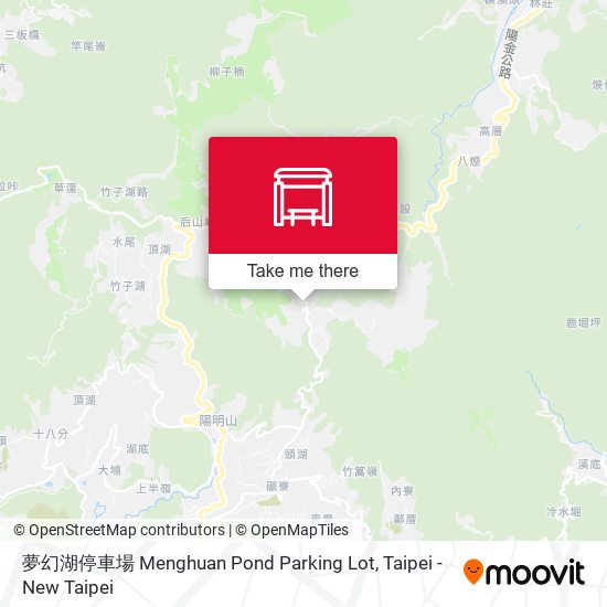 夢幻湖停車場 Menghuan Pond Parking Lot地圖