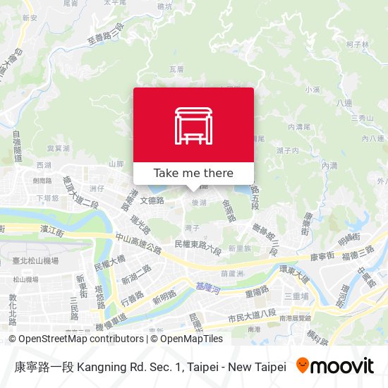 康寧路一段 Kangning Rd. Sec. 1 map