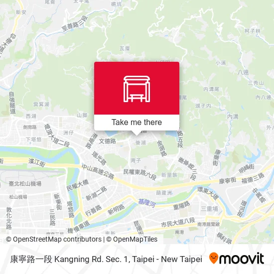 康寧路一段 Kangning Rd. Sec. 1 map