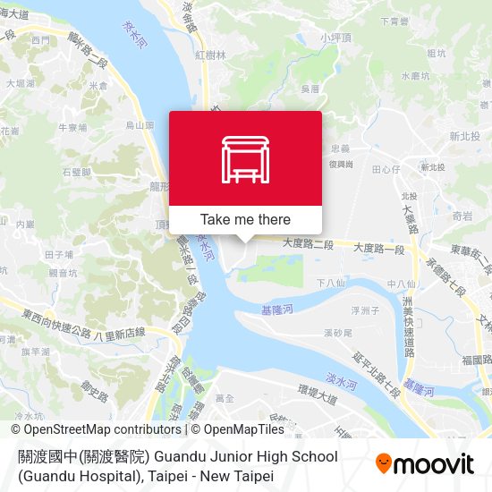 關渡國中(關渡醫院) Guandu Junior High School (Guandu Hospital) map