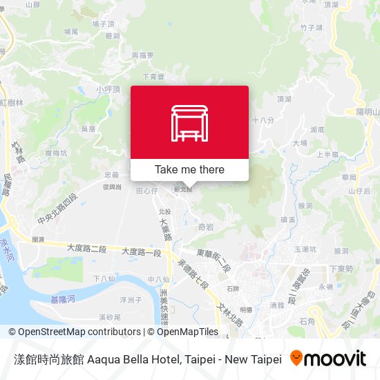 漾館時尚旅館 Aaqua Bella Hotel map