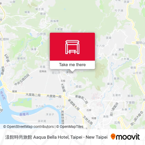 漾館時尚旅館 Aaqua Bella Hotel map