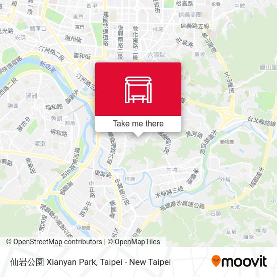 仙岩公園 Xianyan Park map