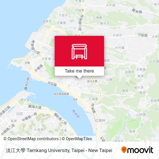 淡江大學 Tamkang University地圖