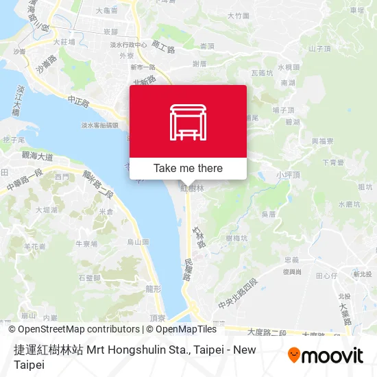 捷運紅樹林站 Mrt Hongshulin Sta. map