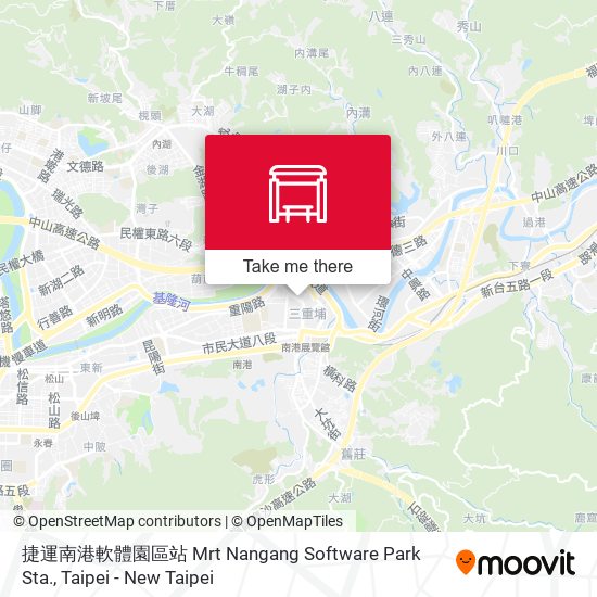 捷運南港軟體園區站 Mrt Nangang Software Park Sta. map