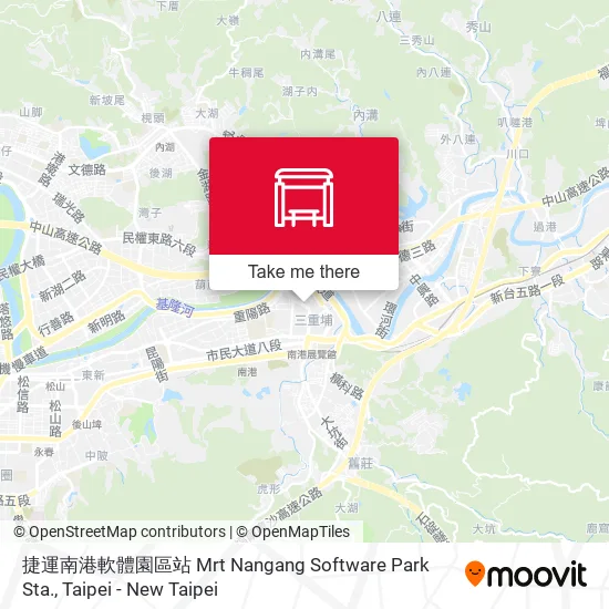 捷運南港軟體園區站 Mrt Nangang Software Park Sta.地圖