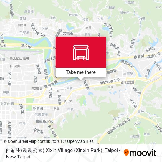 西新里(新新公園) Xixin Village (Xinxin Park) map