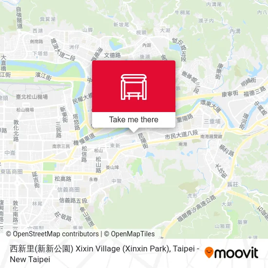 西新里(新新公園) Xixin Village (Xinxin Park) map