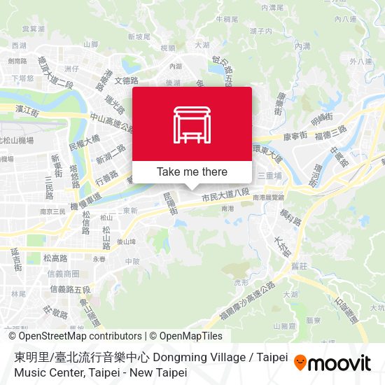 東明里 / 臺北流行音樂中心 Dongming Village / Taipei Music Center地圖
